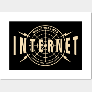 Retro Internet by © Buck Tee Originals Posters and Art